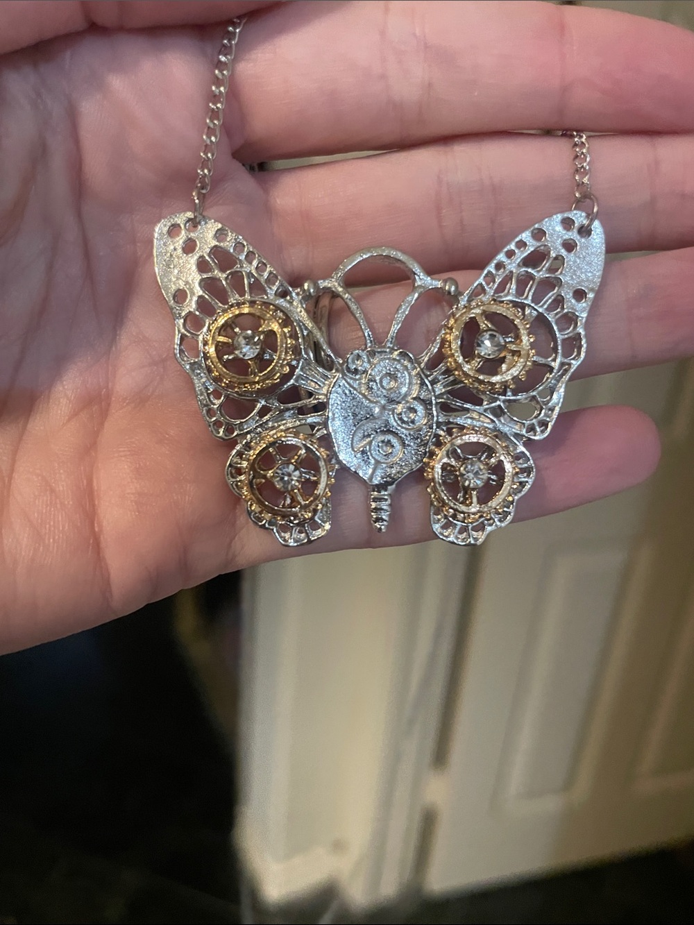 Steampunk Butterfly Necklace